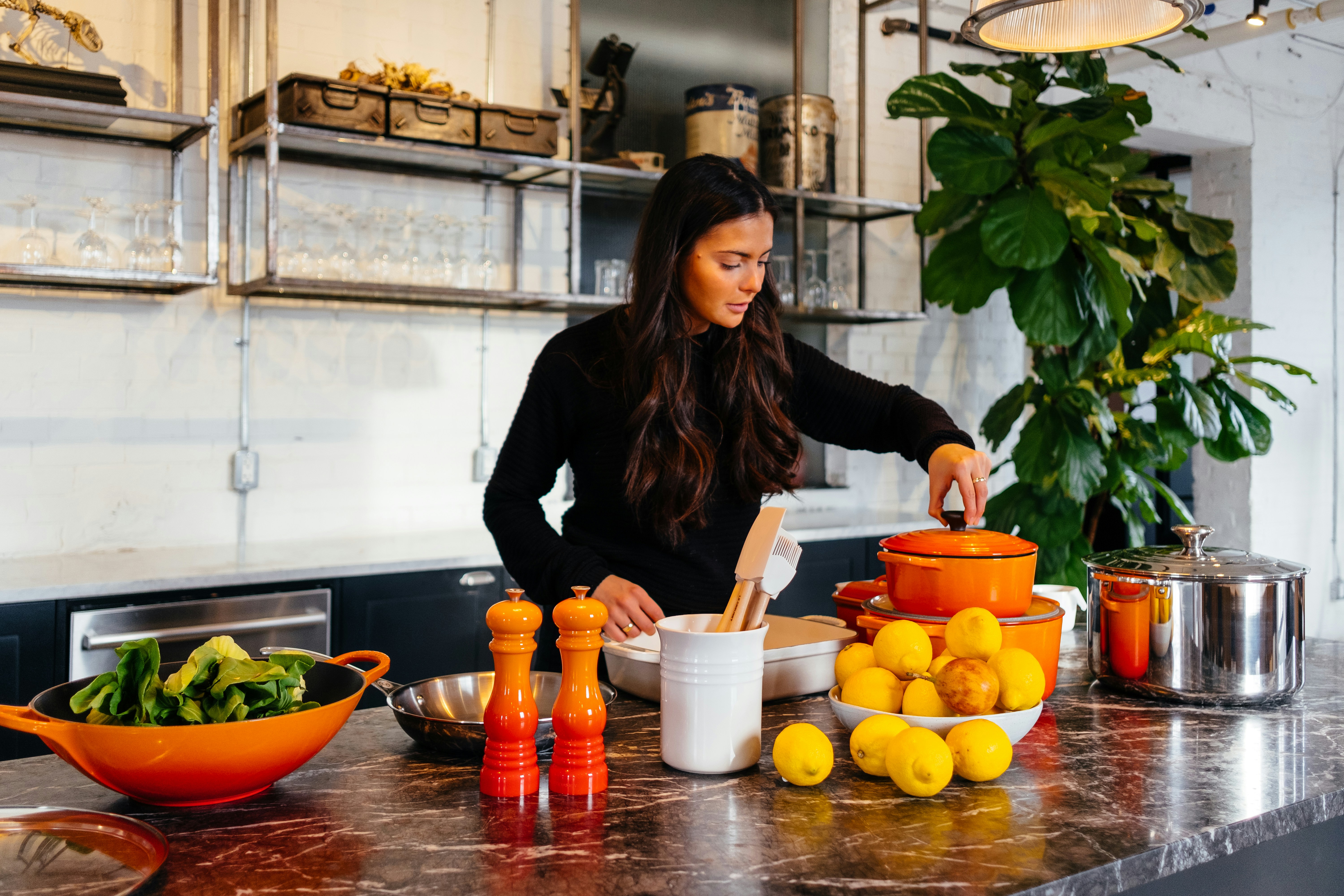Woman enjoying a healthy salad
